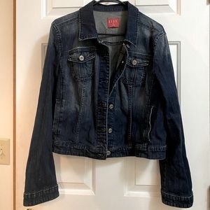 Elle dark wash denim jean jacket